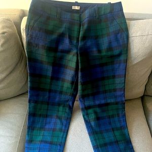 J.Crew Stretch Wool Plaid Pant